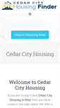 Mobile Screenshot of cedarcityhousing.com