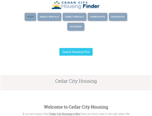 Tablet Screenshot of cedarcityhousing.com